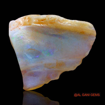 Natural Untreated Fire Opal Loose Gemstone Fancy Rough From Australia 6.00 Cts 16x14x5 mm RE-493