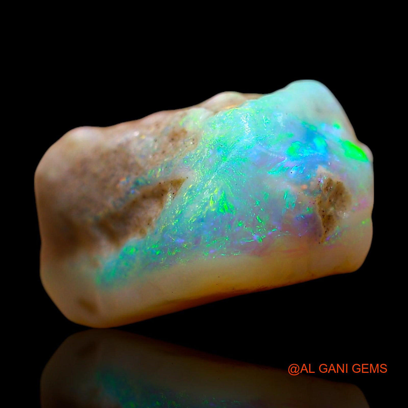 Natural Fire Opal Gemstone 8.00 Cts Loose Fancy Rough From Australia 17x12x8 mm RE-495