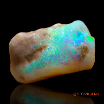 Natural Fire Opal Gemstone 8.00 Cts Loose Fancy Rough From Australia 17x12x8 mm RE-495