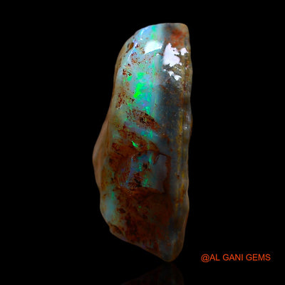Natural Untreated Fire Opal Loose Gemstone Fancy Rough From Australia 8.00 Cts 16x14x6 mm RE-496