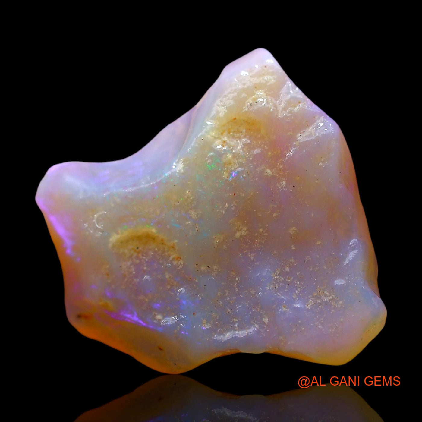 7.00 Cts Natural Australian Fire Opal Loose Gemstone Fancy Rough 18x17x4 mm RE-49