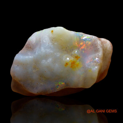 Natural Untreated Fire Opal Loose Gemstone Fancy Rough From Australia 9.00 Cts 18x11x9 mm RE-503