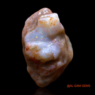 Natural Untreated Fire Opal Loose Gemstone Fancy Rough From Australia 9.00 Cts 18x11x9 mm RE-503
