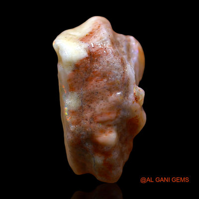 Natural Untreated Fire Opal Loose Gemstone Fancy Rough From Australia 9.00 Cts 18x11x9 mm RE-503
