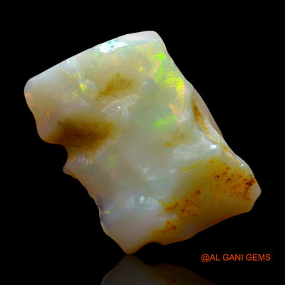 Natural Fire Opal Gemstone 7.00 Cts Loose Fancy Rough From Australia 16x13x6 mm RE-50