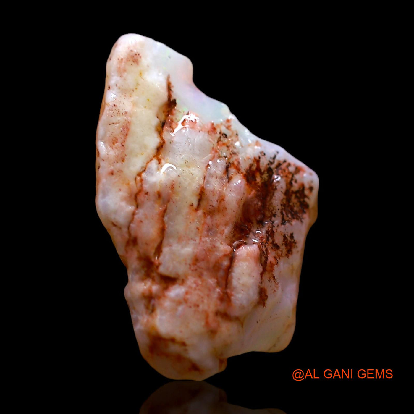 5.00 Cts Natural Australian Fire Opal Loose Gemstone Fancy Rough 17x10x8 mm RE-514