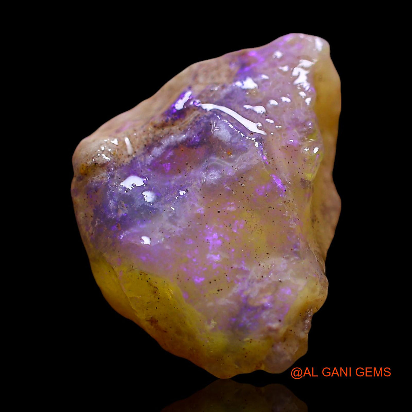 Natural Fire Opal Gemstone 6.00 Cts Loose Fancy Rough From Australia 17x12x6 mm RE-515