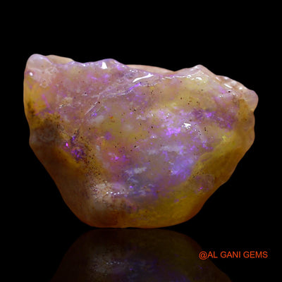 Natural Fire Opal Gemstone 6.00 Cts Loose Fancy Rough From Australia 17x12x6 mm RE-515