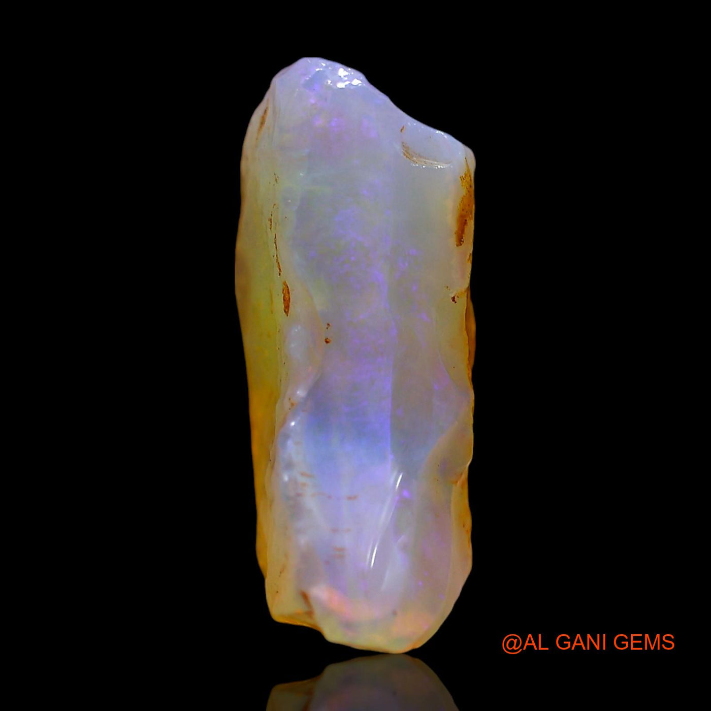 Natural Fire Opal Gemstone 7.00 Cts Loose Fancy Rough From Australia 17x10x6 mm RE-518