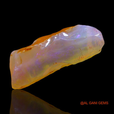 Natural Fire Opal Gemstone 7.00 Cts Loose Fancy Rough From Australia 17x10x6 mm RE-518