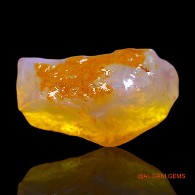 Natural Fire Opal Gemstone 7.00 Cts Loose Fancy Rough From Australia 17x10x6 mm RE-518