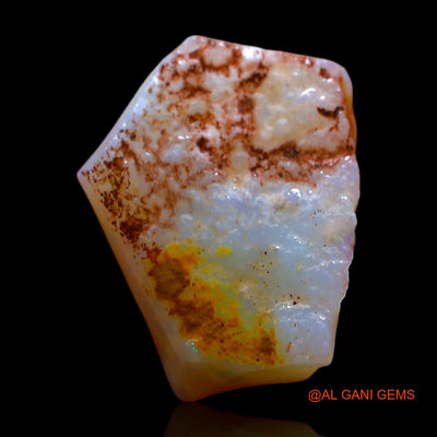 6.00 Cts Natural Australian Fire Opal Loose Gemstone Fancy Rough 16x12x5 mm RE-519