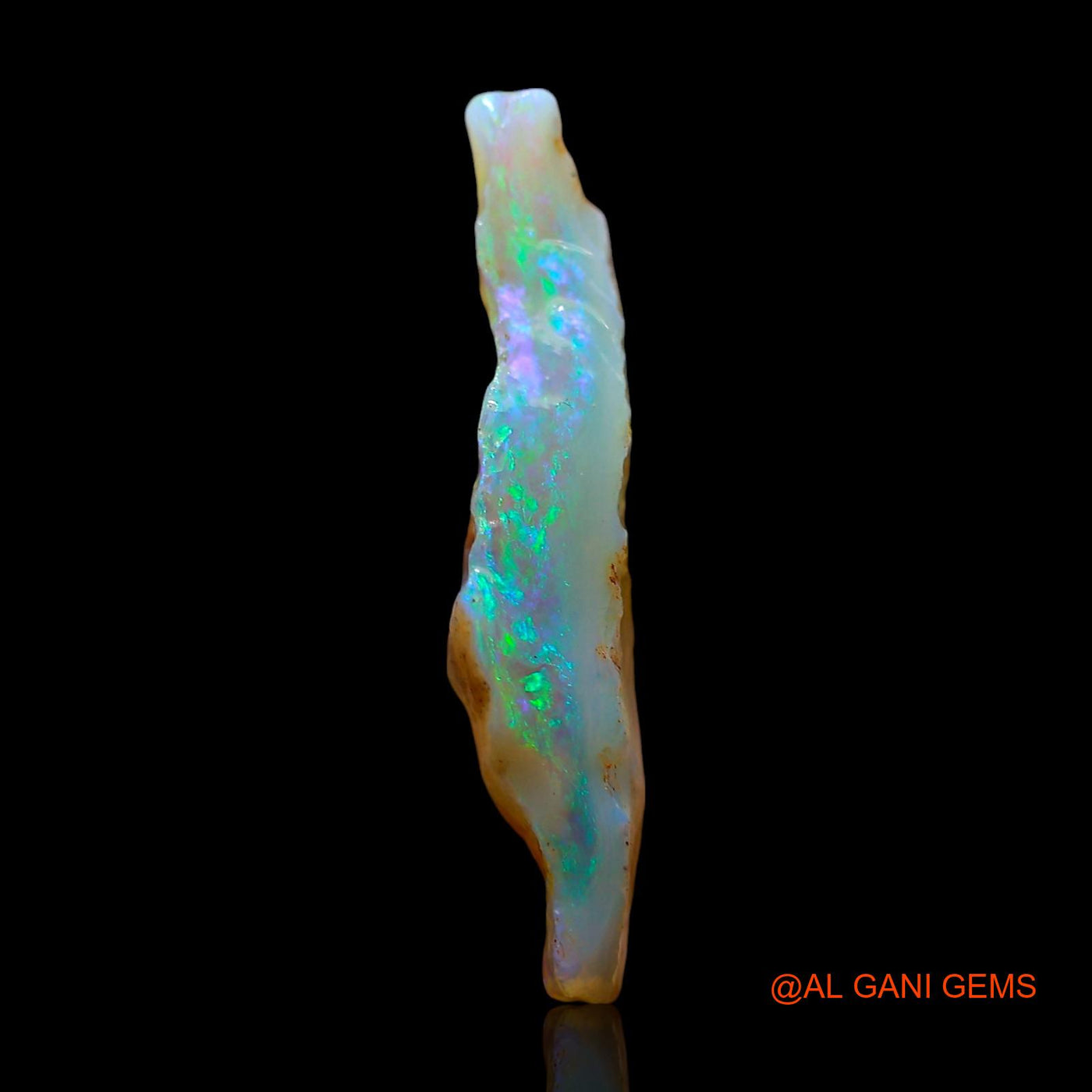 4.00 Cts Unheated Australian Fire Opal Loose Gemstone Fancy Rough Natural 19x12x3 mm RE-521