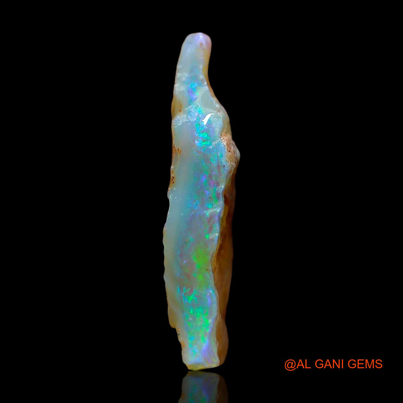4.00 Cts Unheated Australian Fire Opal Loose Gemstone Fancy Rough Natural 19x12x3 mm RE-521