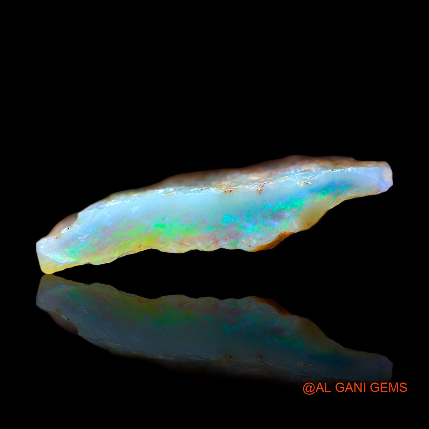 4.00 Cts Unheated Australian Fire Opal Loose Gemstone Fancy Rough Natural 19x12x3 mm RE-521