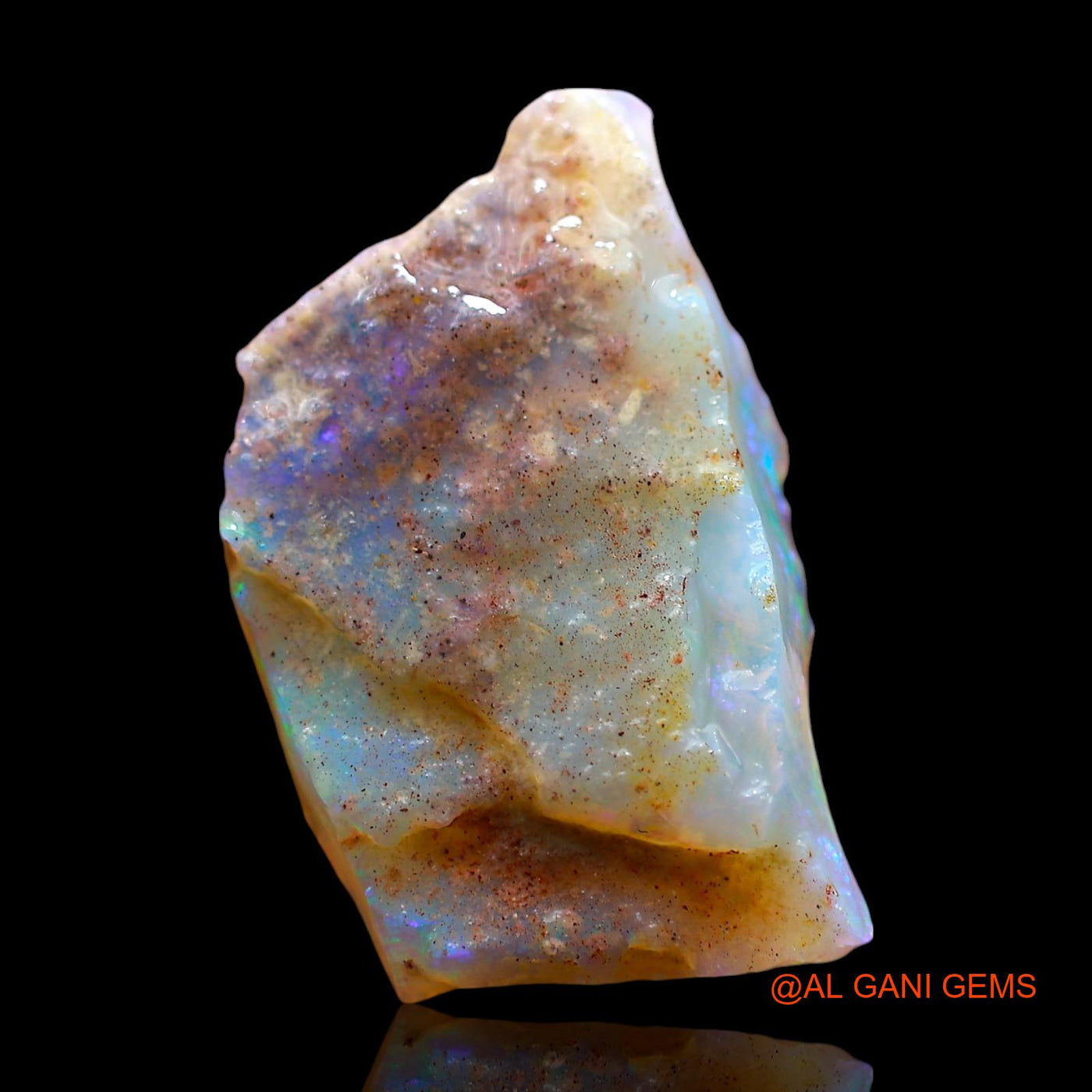 4.00 Cts Unheated Australian Fire Opal Loose Gemstone Fancy Rough Natural 19x12x3 mm RE-521