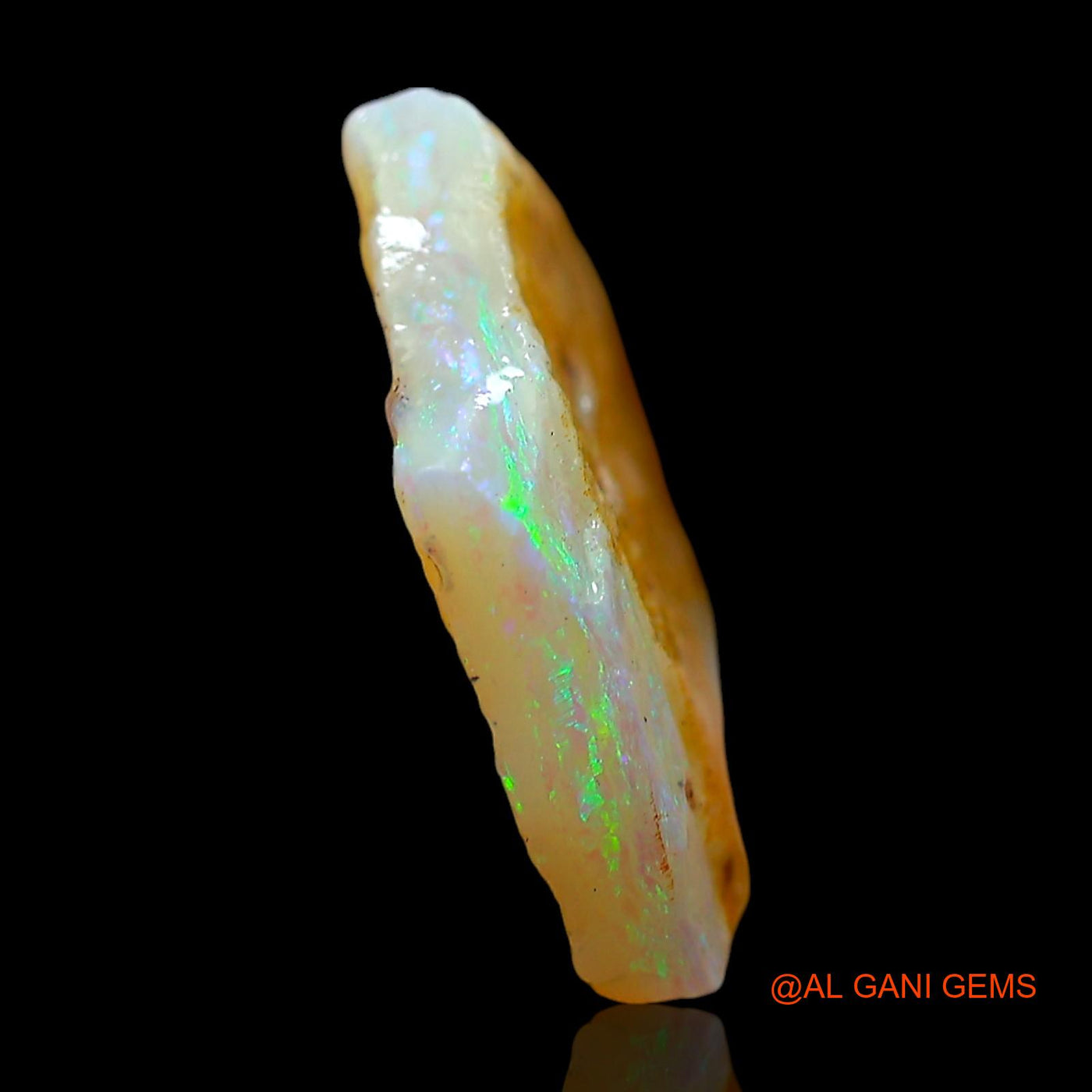 4.00 Cts Natural Australian Fire Opal Loose Gemstone Fancy Rough 15x13x3 mm RE-522