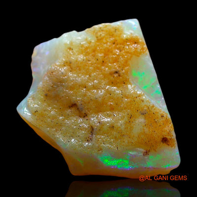 4.00 Cts Natural Australian Fire Opal Loose Gemstone Fancy Rough 15x13x3 mm RE-522