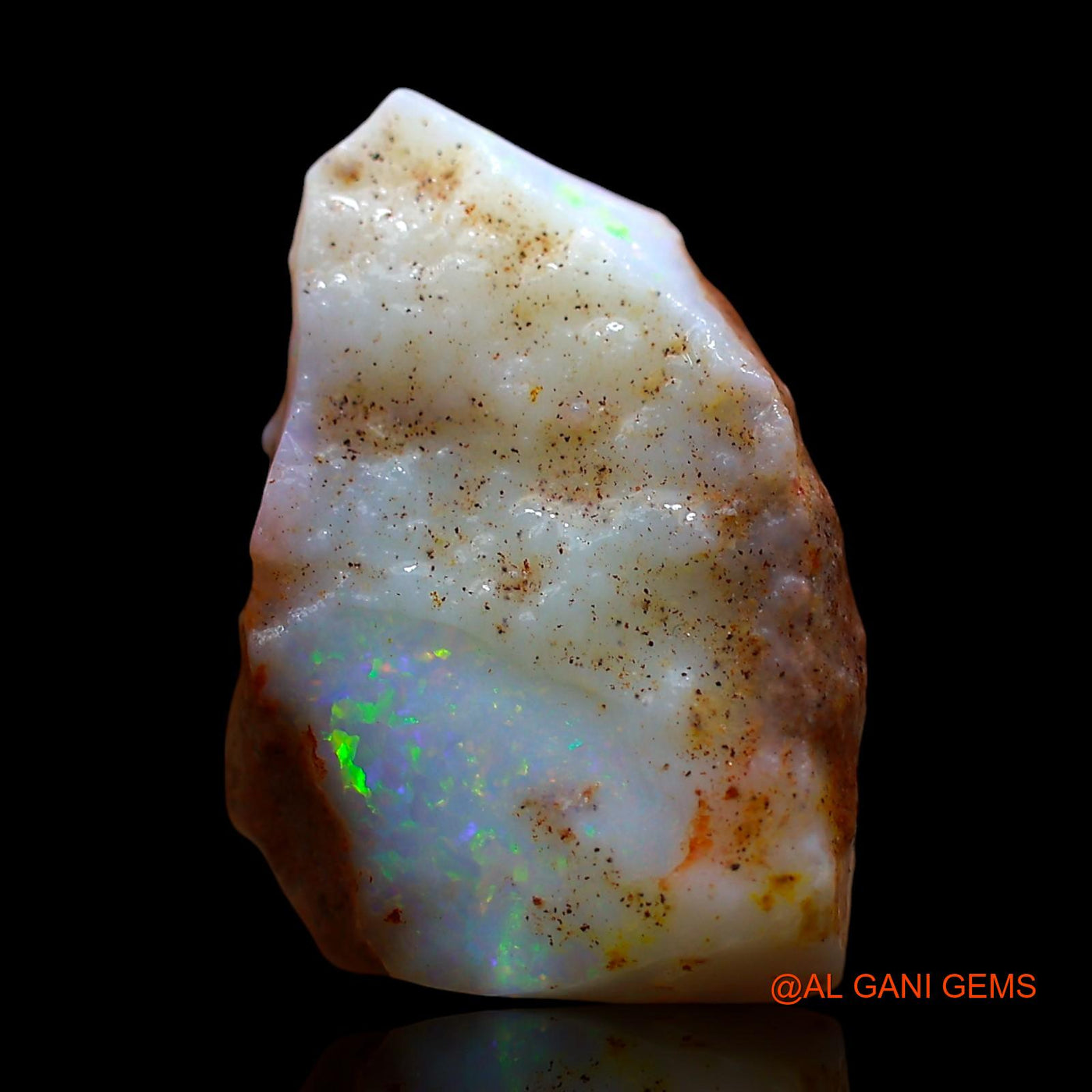 Natural Untreated Fire Opal Loose Gemstone Fancy Rough From Australia 5.00 Cts 16x12x4 mm RE-524