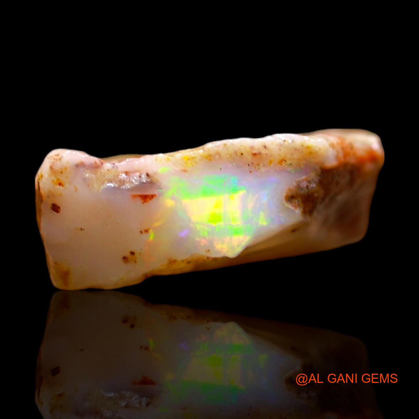 Natural Untreated Fire Opal Loose Gemstone Fancy Rough From Australia 5.00 Cts 16x12x4 mm RE-524