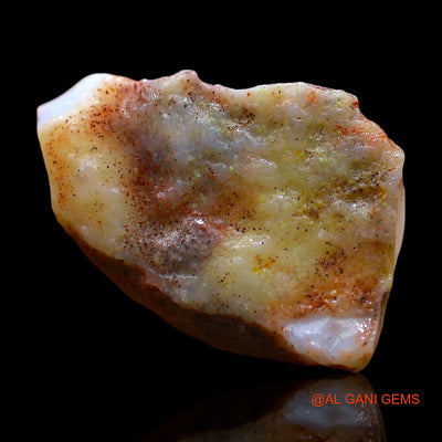 Natural Untreated Fire Opal Loose Gemstone Fancy Rough From Australia 5.00 Cts 16x12x4 mm RE-524