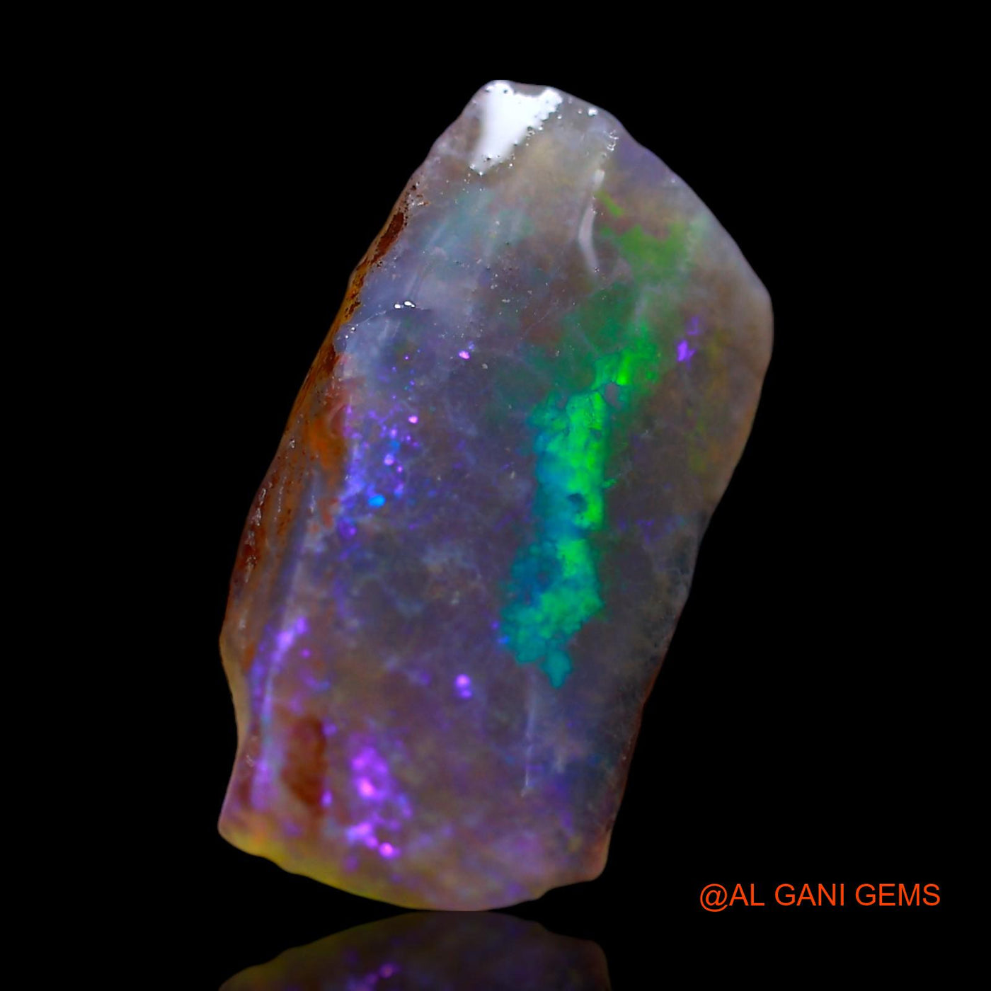 4.00 Cts Natural Australian Fire Opal Loose Gemstone Fancy Rough 17x9x4 mm RE-525
