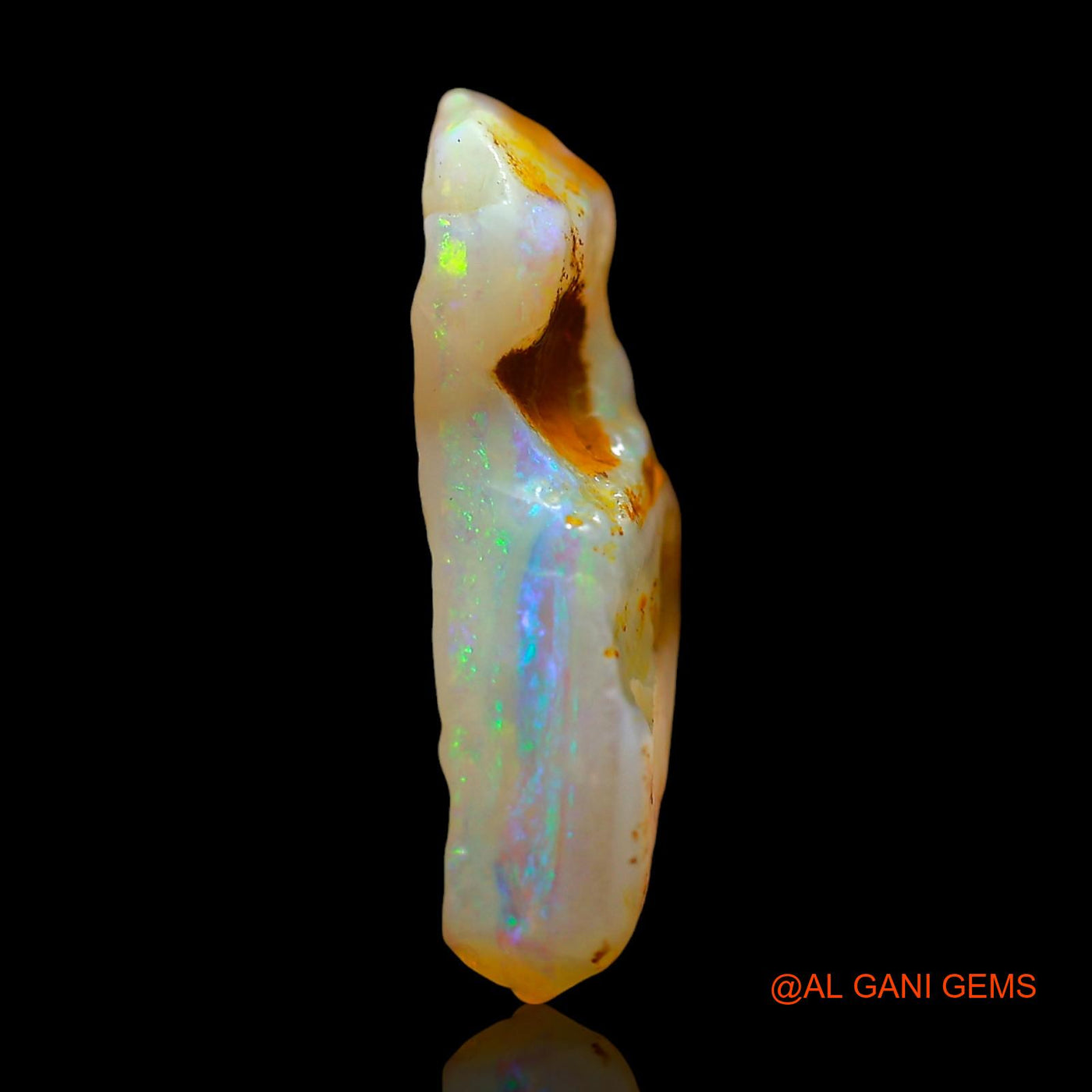 4.00 Cts Natural Australian Fire Opal Loose Gemstone Fancy Rough 18x10x4 mm RE-526