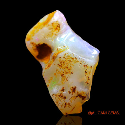 4.00 Cts Natural Australian Fire Opal Loose Gemstone Fancy Rough 18x10x4 mm RE-526