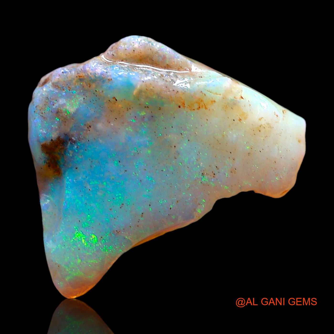 5.00 Cts Unheated Australian Fire Opal Loose Gemstone Fancy Rough Natural 15x12x6 mm RE-528