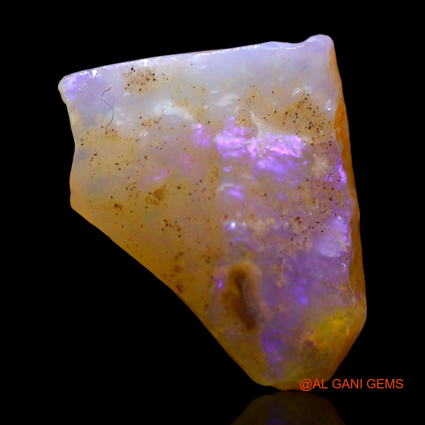 4.00 Cts Natural Australian Fire Opal Loose Gemstone Fancy Rough 15x12x5 mm RE-529