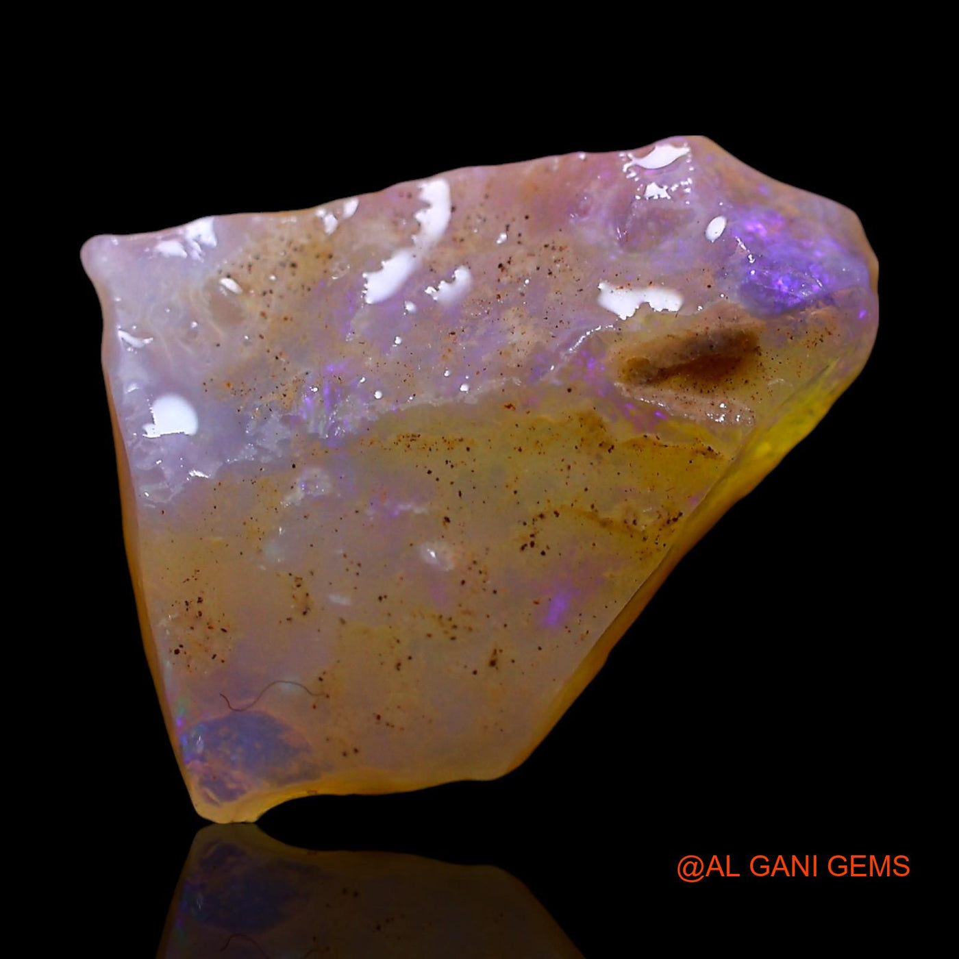 4.00 Cts Natural Australian Fire Opal Loose Gemstone Fancy Rough 15x12x5 mm RE-529