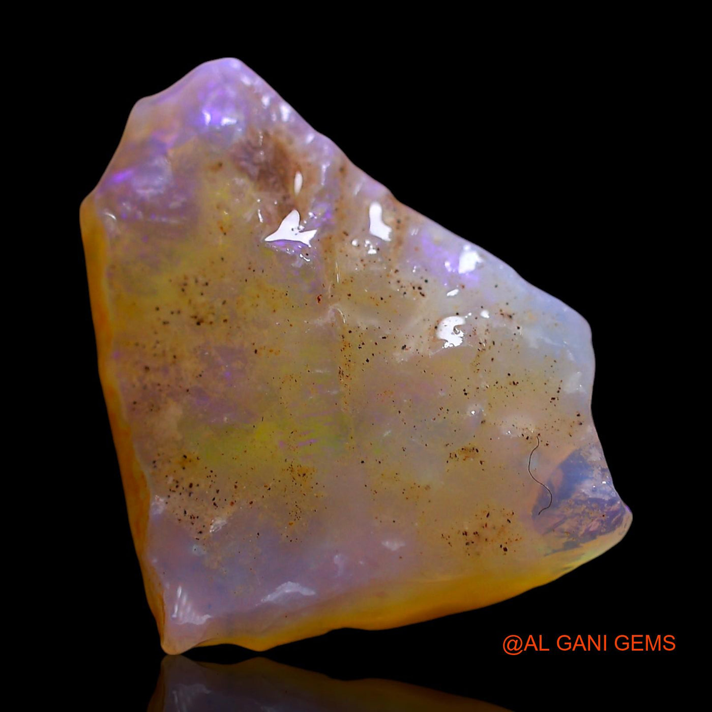 4.00 Cts Natural Australian Fire Opal Loose Gemstone Fancy Rough 15x12x5 mm RE-529