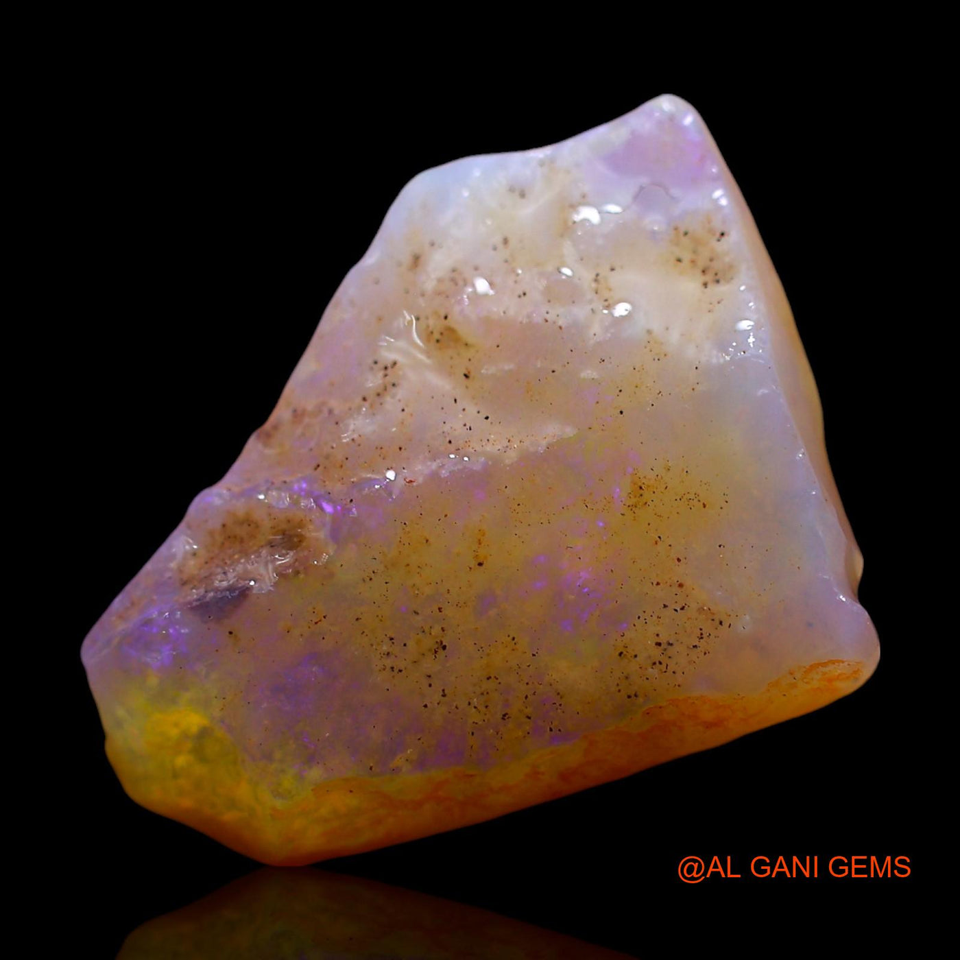 4.00 Cts Natural Australian Fire Opal Loose Gemstone Fancy Rough 15x12x5 mm RE-529