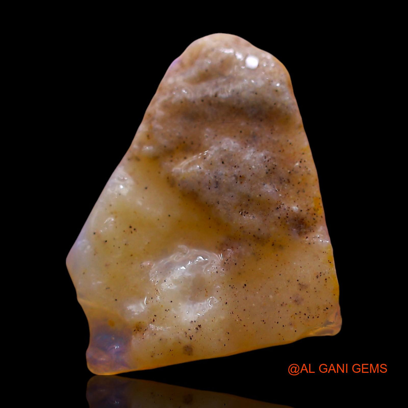 4.00 Cts Natural Australian Fire Opal Loose Gemstone Fancy Rough 15x12x5 mm RE-529