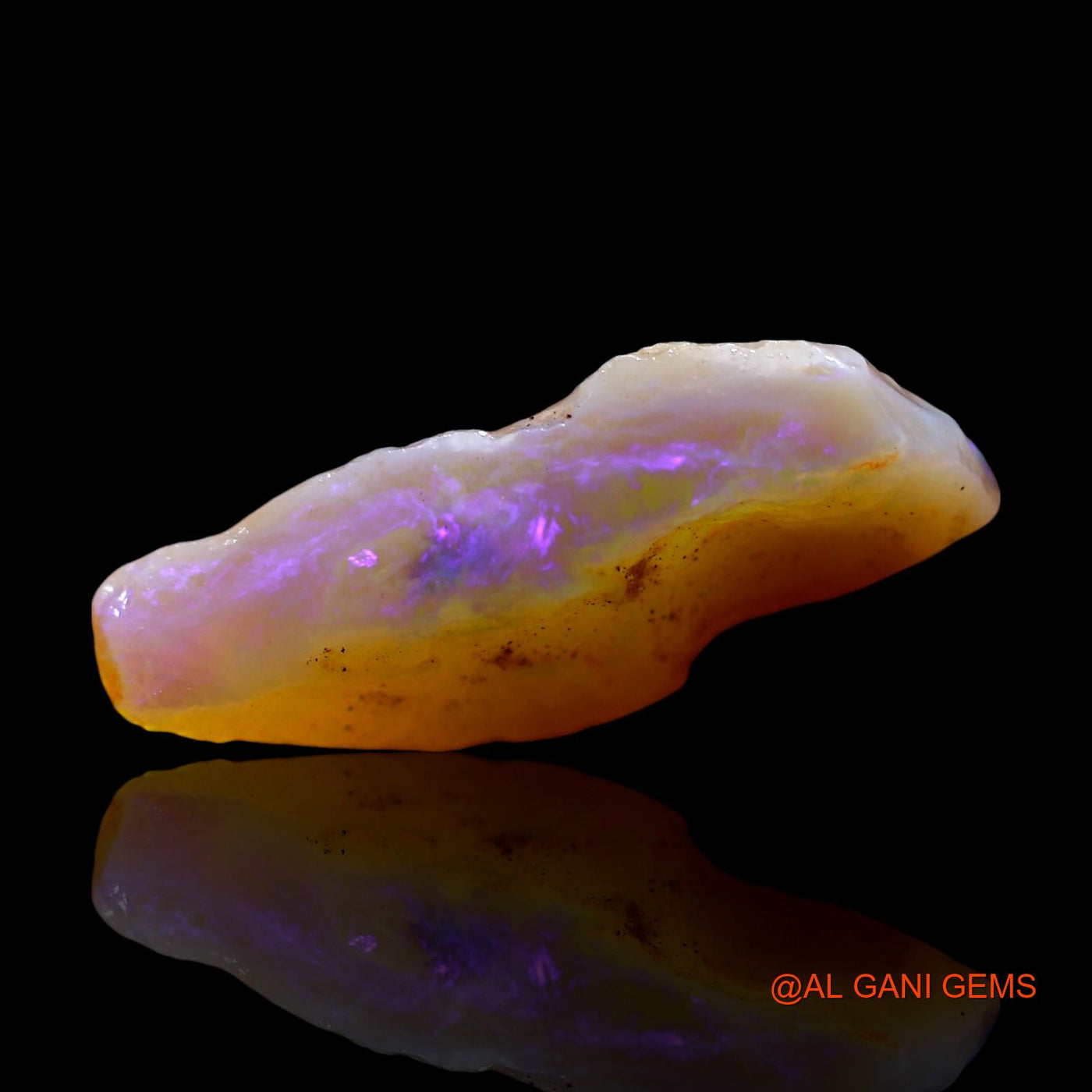 4.00 Cts Natural Australian Fire Opal Loose Gemstone Fancy Rough 20x9x5 mm RE-530