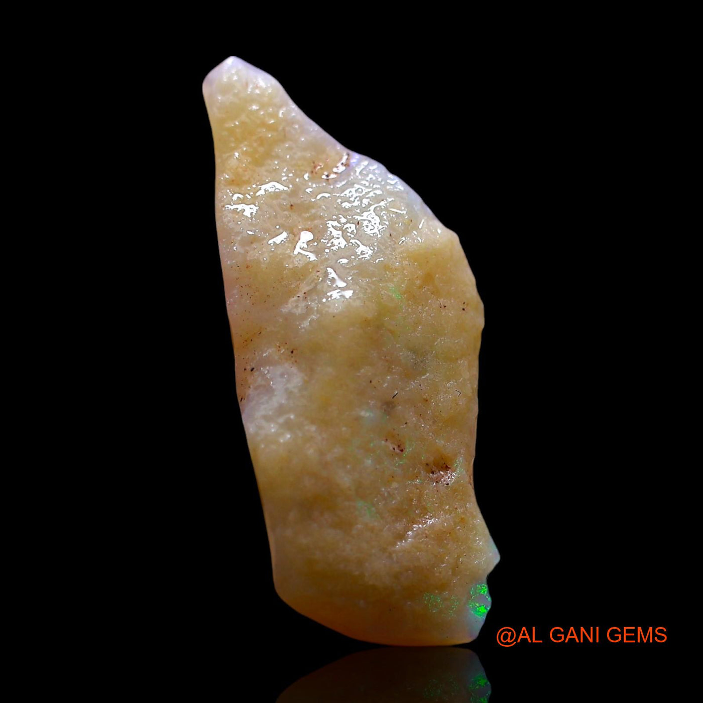 4.00 Cts Natural Australian Fire Opal Loose Gemstone Fancy Rough 20x9x5 mm RE-530