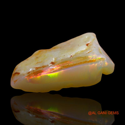5.00 Cts Natural Australian Fire Opal Loose Gemstone Fancy Rough 15x13x5 mm RE-533