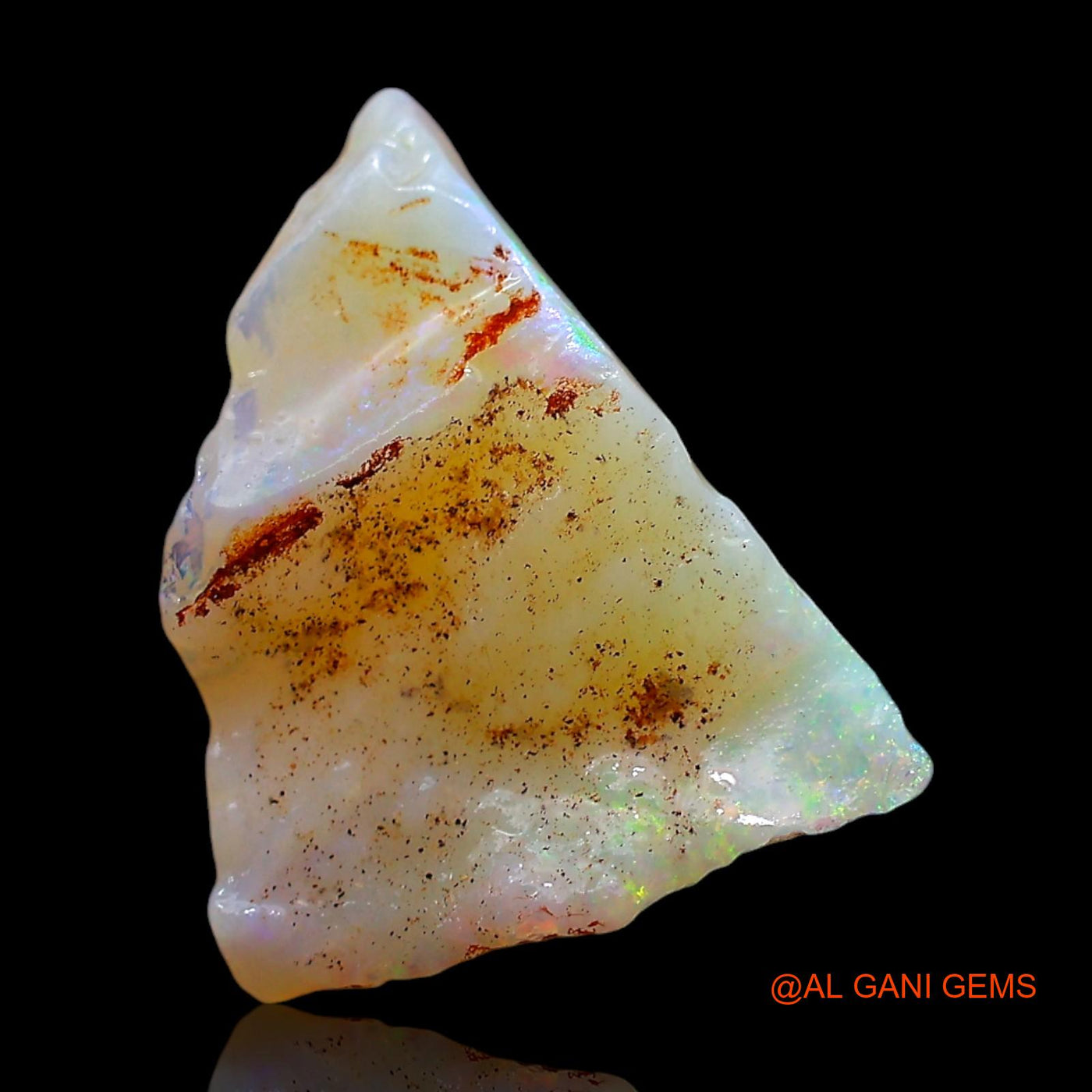 5.00 Cts Natural Australian Fire Opal Loose Gemstone Fancy Rough 15x12x9 mm RE-534