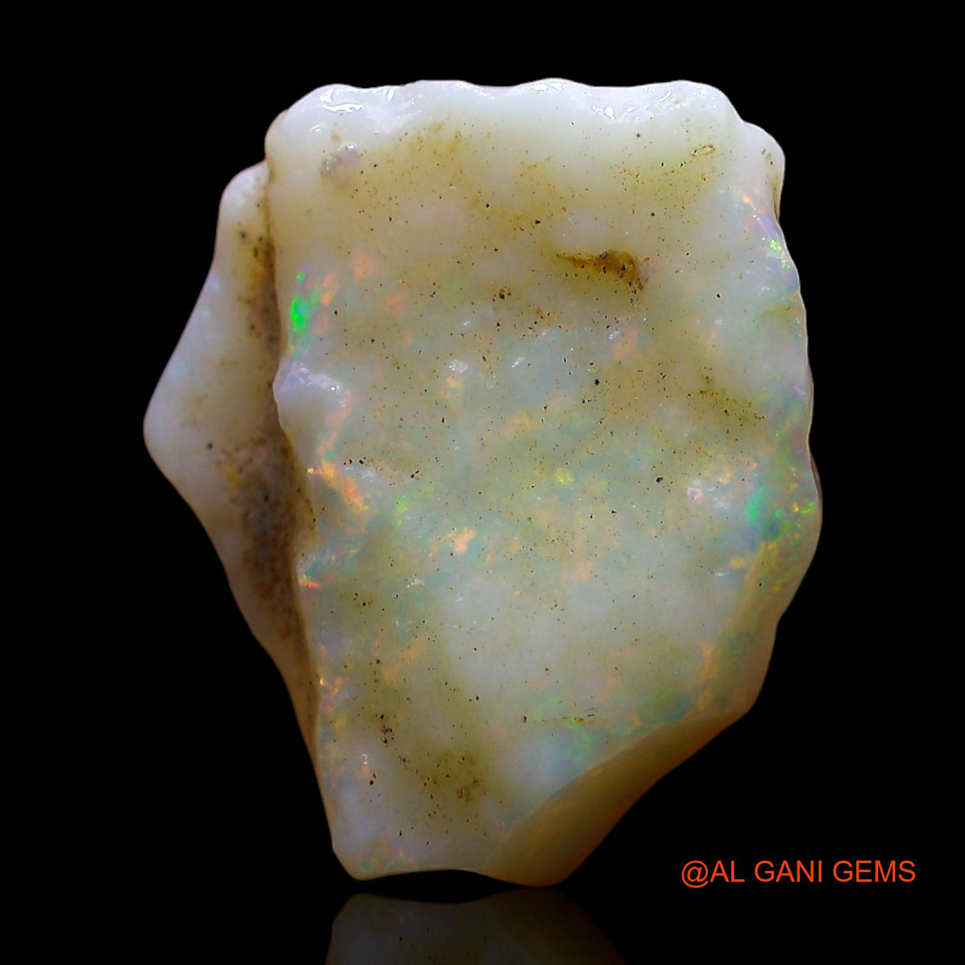 Natural Untreated Fire Opal Loose Gemstone Fancy Rough From Australia 5.00 Cts 16x13x4 mm RE-538
