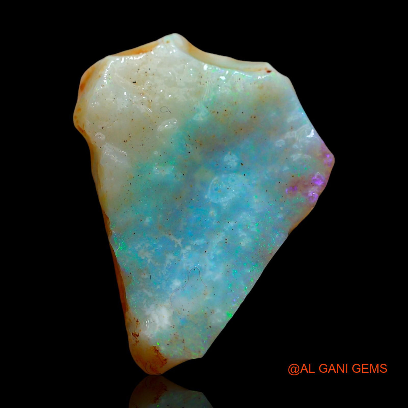 8.00 Cts Natural Australian Fire Opal Fancy Rough Loose Gemstone For Jewelry 19x14x5 mm RE-53