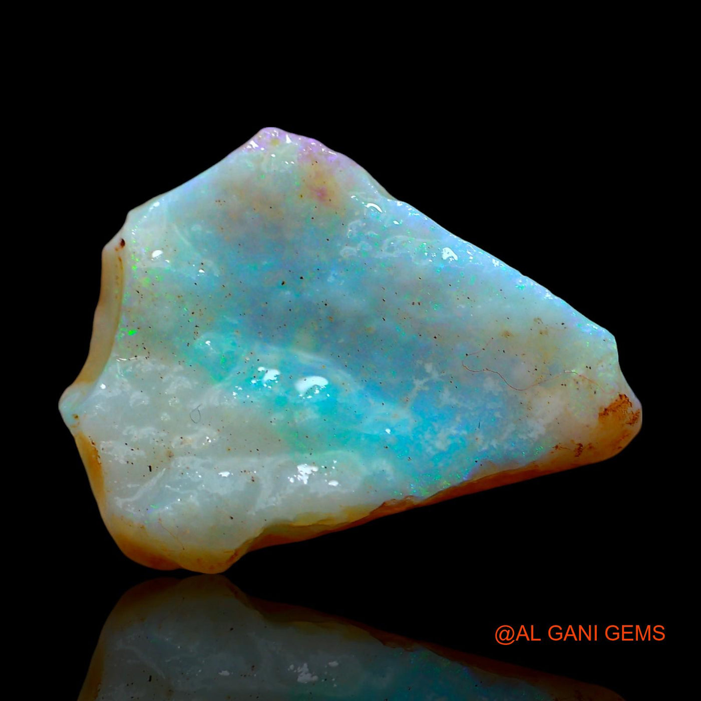 8.00 Cts Natural Australian Fire Opal Fancy Rough Loose Gemstone For Jewelry 19x14x5 mm RE-53