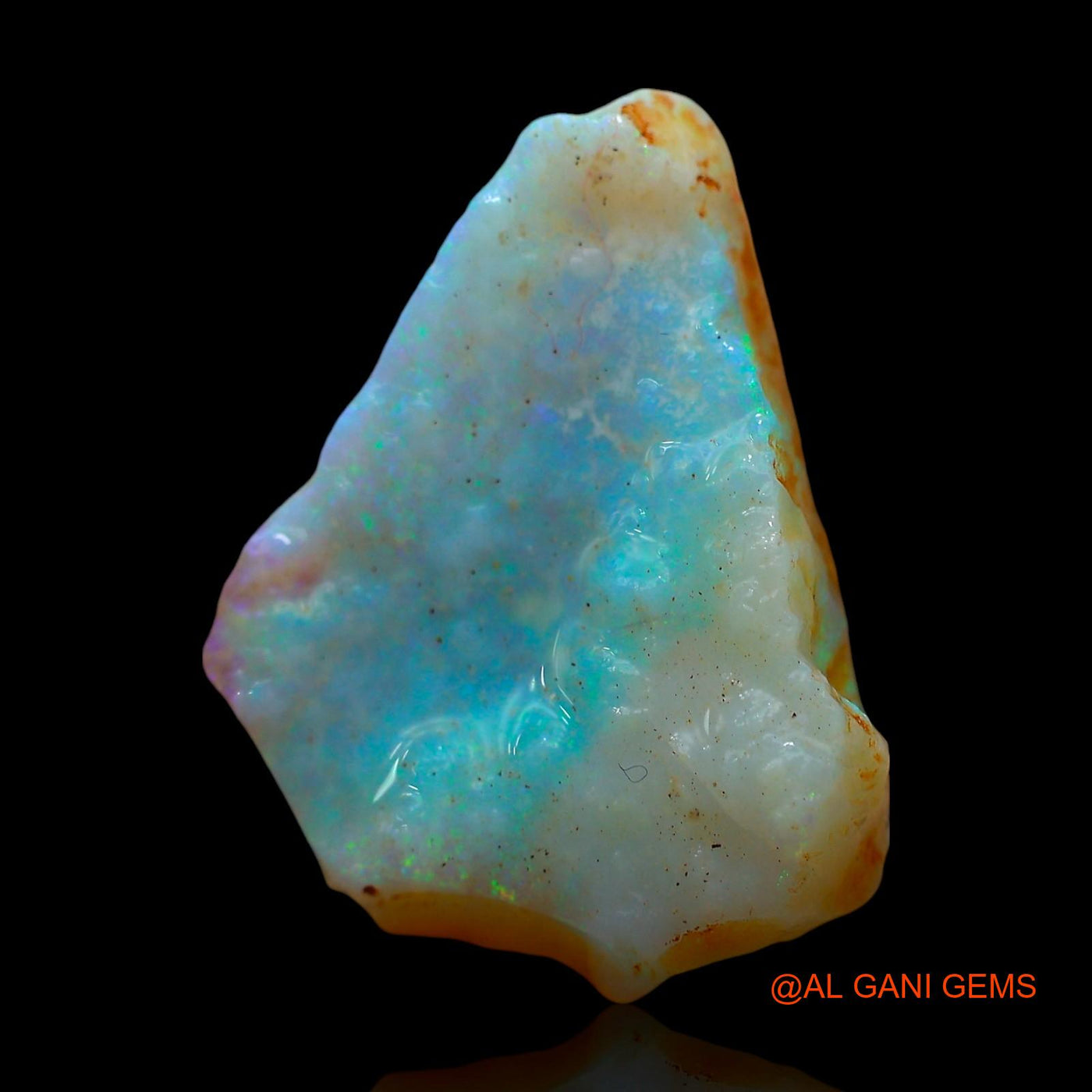 8.00 Cts Natural Australian Fire Opal Fancy Rough Loose Gemstone For Jewelry 19x14x5 mm RE-53