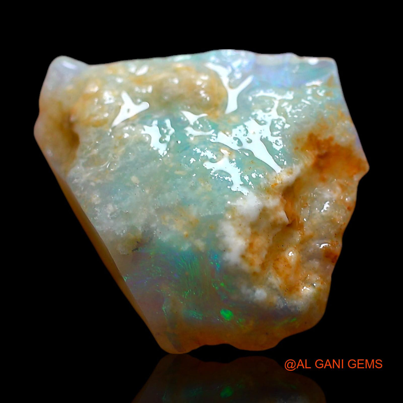 Natural Untreated Fire Opal Loose Gemstone Fancy Rough From Australia 4.00 Cts 17x13x4 mm RE-540