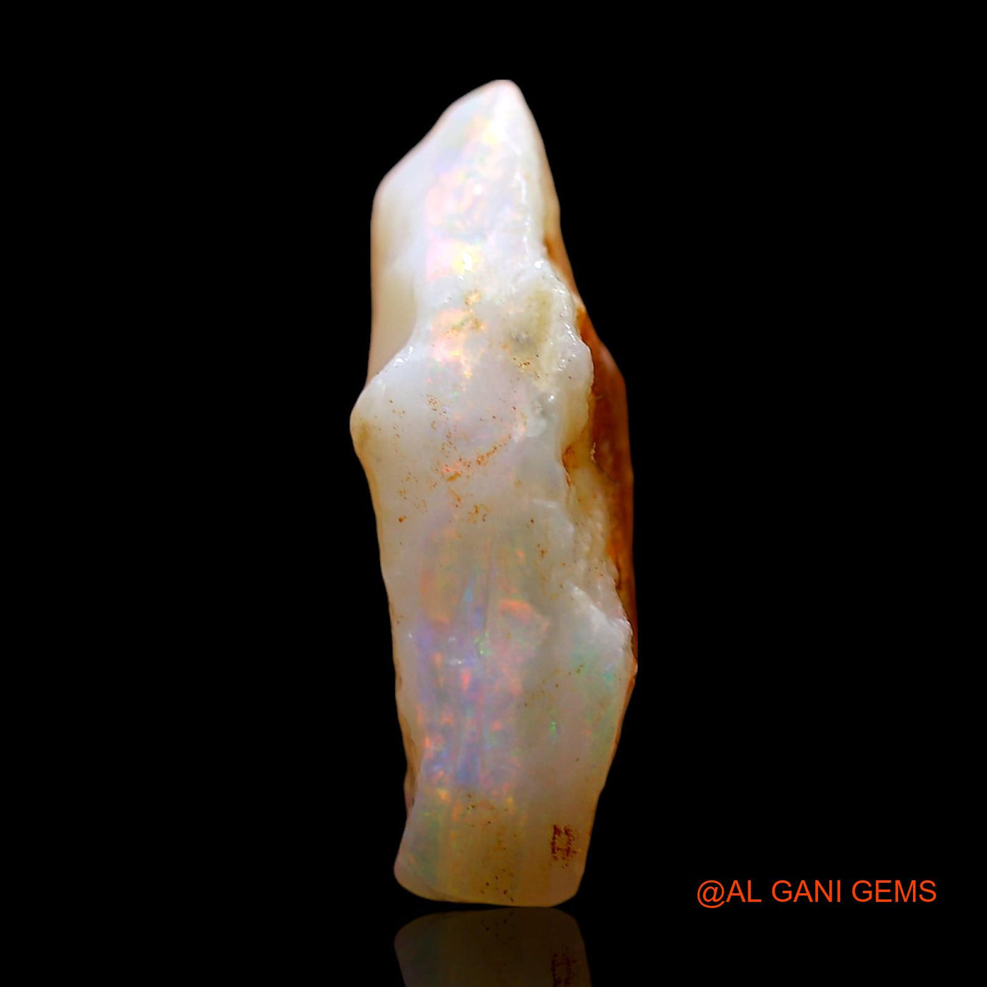 4.00 Cts Natural Australian Fire Opal Loose Gemstone Fancy Rough 14x13x5 mm RE-546