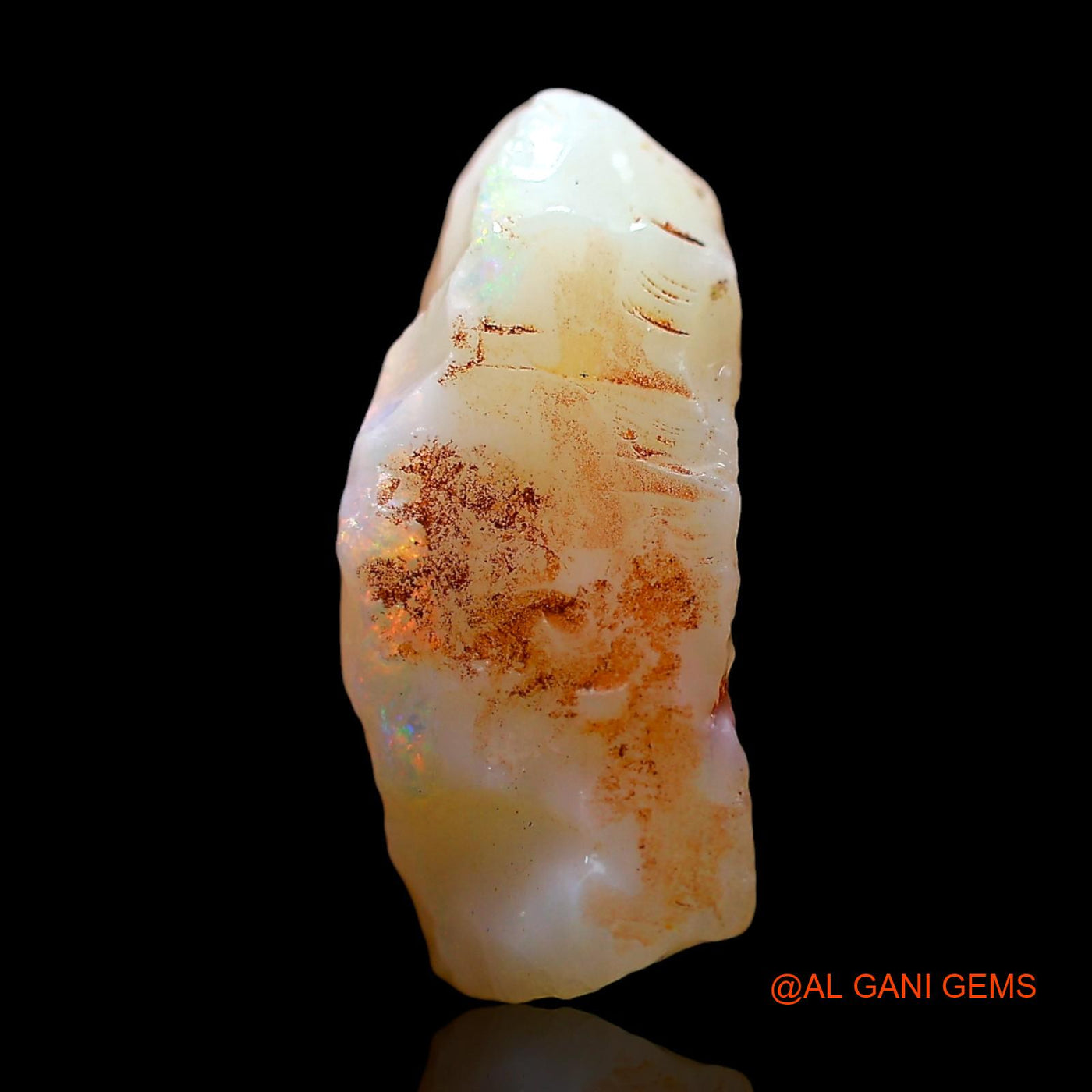 5.00 Cts Natural Australian Fire Opal Loose Gemstone Fancy Rough 14x9x6 mm RE-547