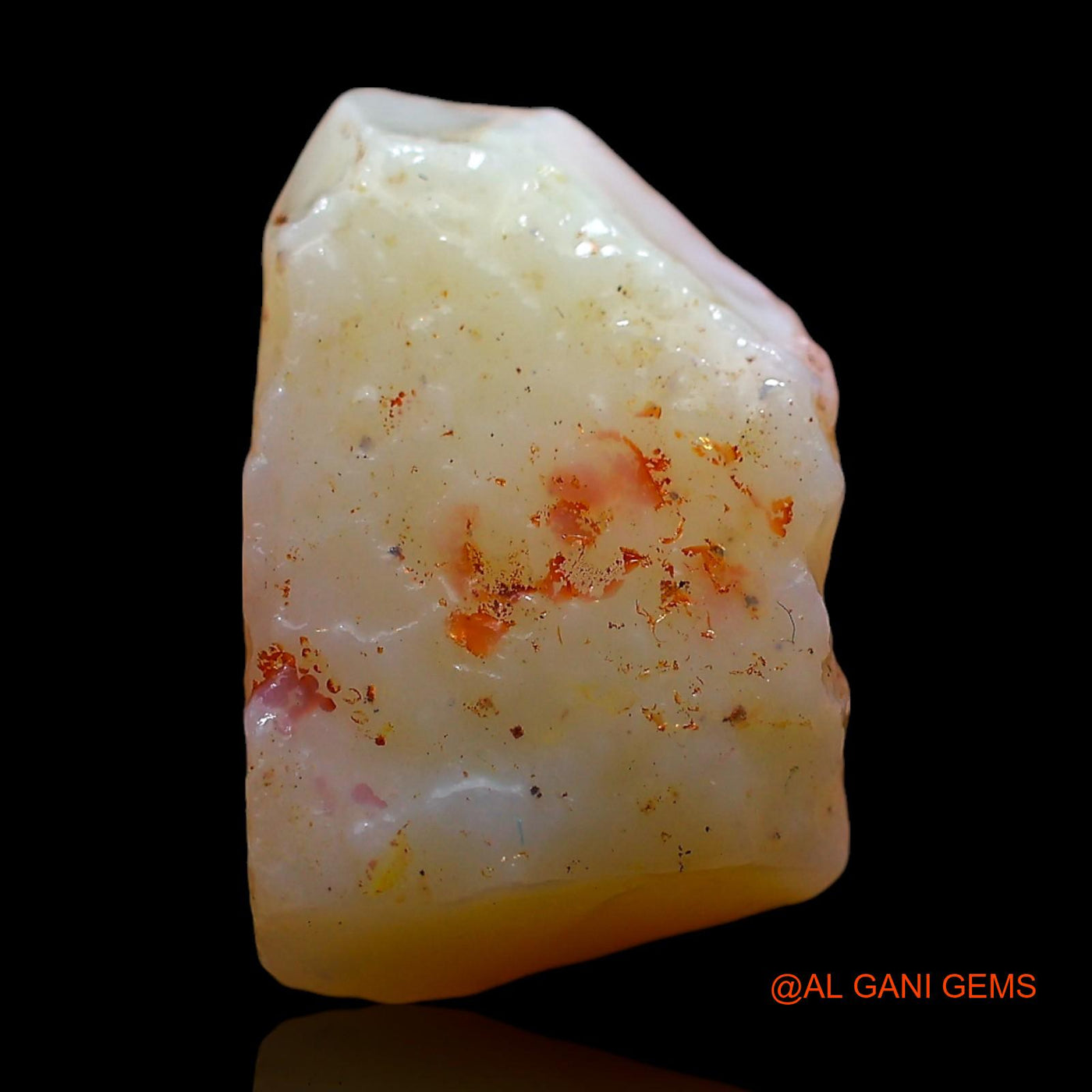 5.00 Cts Natural Australian Fire Opal Loose Gemstone Fancy Rough 14x9x6 mm RE-547