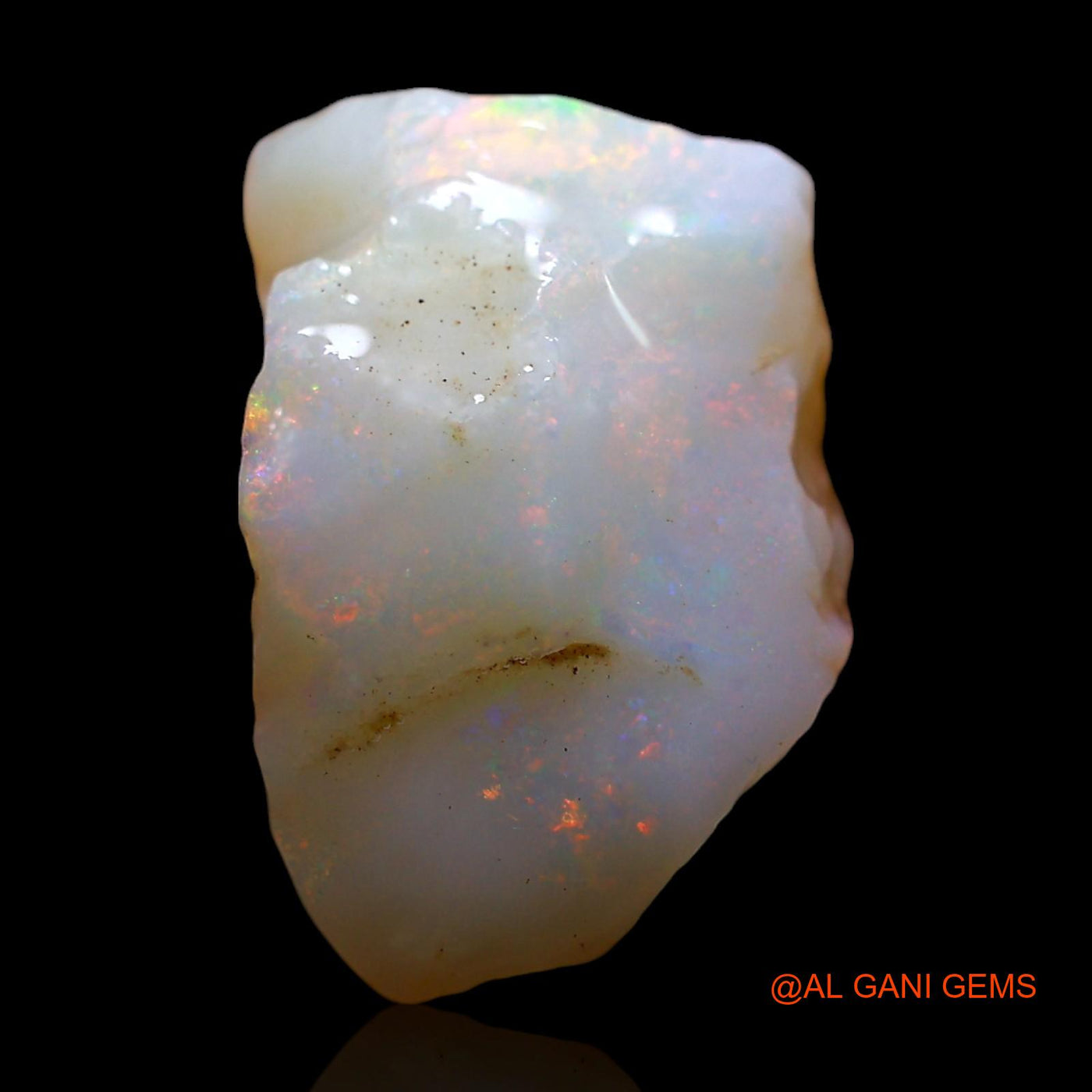 5.00 Cts Natural Australian Fire Opal Loose Gemstone Fancy Rough 14x9x6 mm RE-547