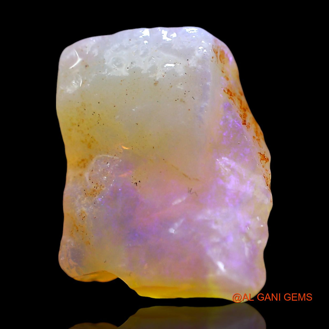 Natural Untreated Fire Opal Loose Gemstone Fancy Rough From Australia 5.00 Cts 14x11x6 mm RE-549