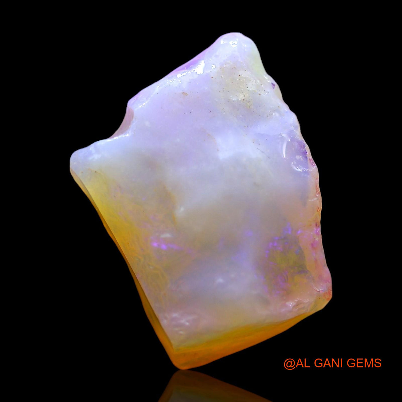 Natural Untreated Fire Opal Loose Gemstone Fancy Rough From Australia 5.00 Cts 14x11x6 mm RE-549