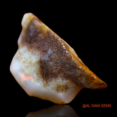Natural Untreated Fire Opal Loose Gemstone Fancy Rough From Australia 5.00 Cts 23x12x4 mm RE-54